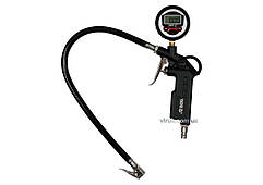 Пістолет для накачування шин YATO з цифровим LCD манометром P ≤ 0.8 MPa, Ø= 1/4" [10/40]