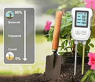 Вимірювач вологості ґрунту портативний pH-тестер, фото 4