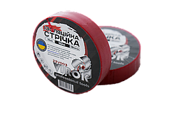 Стрічка ізоляційна VIROK : 15 мм х 10 м x 0,18 мм ЧЕРВОНА [15/240]