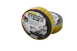 Стрічка ізоляційна VIROK : 15 мм х 10 м x 0,18 мм  ЖОВТА [15/240]