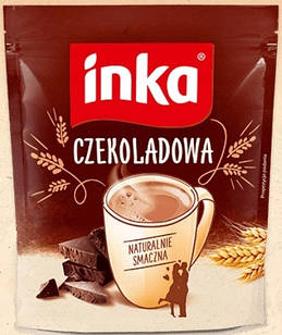 Кавовий напій розчинний із шоколадним смаком Inka, 200 г (Польща), без кофеїну