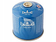 Балон газовий 1-разовий ENERGAS з різьбою (7/16) 500g/870ml. для плит/кемпінгу (EN417) BUTAN [12]