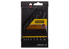 Набір свердл по дереву STANLEY : Ø= 3-10 мм. 8 шт.