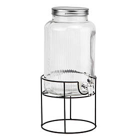 Лимонадниця з краном на металевій підставці "Освіжаюче джерело", 5,5 л ELISEY