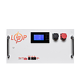 Акумулятор LP LiFePO4 51,2V - 280 Ah (14336Wh) (BMS SP 200A/100А) RM RS485/CAN LCD WH, фото 3