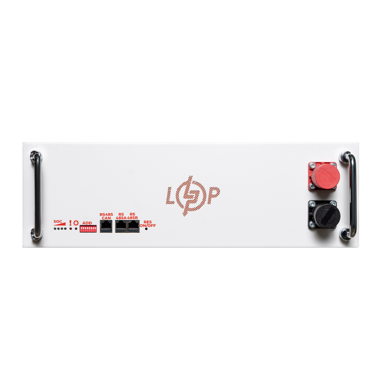 Акумулятор LP LiFePO4 51,2V - 100 Ah (5120Wh) (BMS SP 100A/50А) RM RS485/CAN LCD WH
