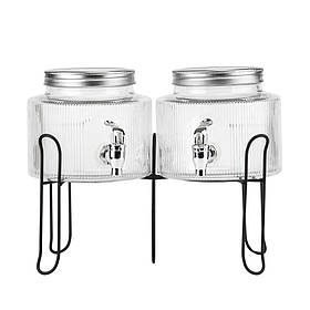 Набір з 2 лимонадниць з краном на металевій підставці "Еліксир бадьорості", 2,5 л ELISEY