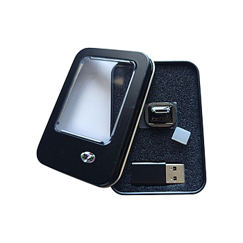 Флешка з логотипом авто Peugeot, 32 ГБ, Type - C + перехідник USB