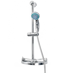 Стійка для душа з лійкою,шлангом і нижньою полицею, Н18, блістер ANGO