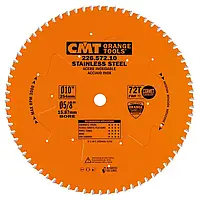 CMT 226.572.10 Пила HM D=254 F=15,87 Z=72 K=2,2/1,8 FWF CERMET для нержавіючої сталі
