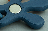 Антистрес Жаба магнітні лапи блакитна рухома шарнірна іграшка 20 см 3D, фото 3