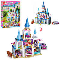 Конструктор SLUBAN M38-B0610  рожева мрія Сапфіровий замок  815 деталей 7 фігурок