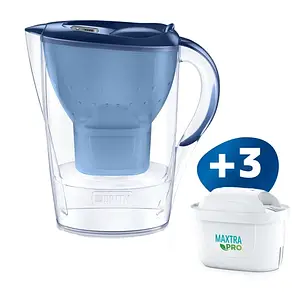 Фільтр для води Brita Marella 2,4 л Білий і Картриджі Brita Maxtra Pro 3 шт., фото 1