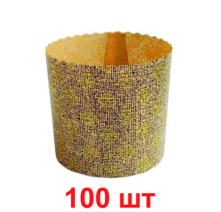 Форма для пасхи паперова 134*95 мм, 500-550 грамів СВІТЛО-КОРИЧНІ (100 шт.), фото 1
