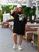 Сукня-футболка OVERSIZE Розміри: 50-54, 54-58, фото 6