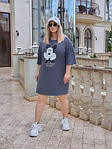 Сукня-футболка OVERSIZE Розміри: 50-54, 54-58, фото 4
