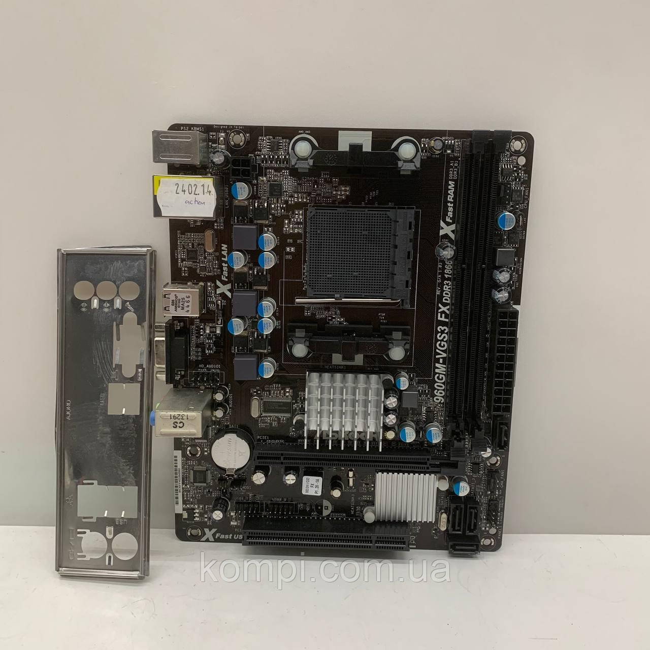 Материнська плата sAM3+ ASRock 960GM-VGS3 FX (DDR3, AMD FX, б/у)