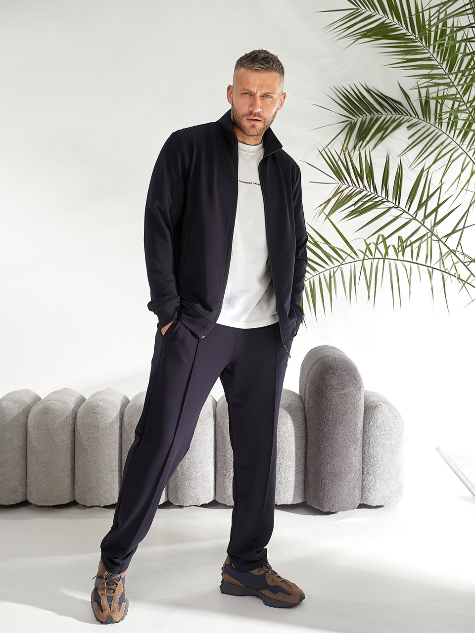 Чоловічий спортивний костюм Темно-синій