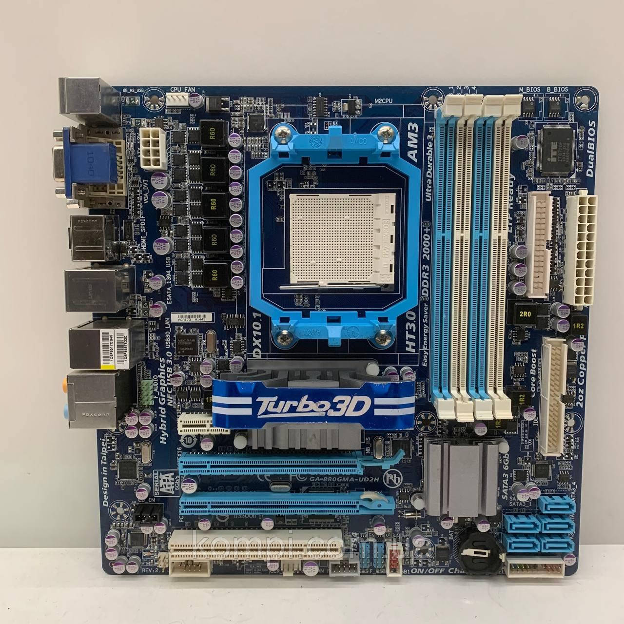 Материнська плата sAM3 Gigabyte GA-880GMA-UD2H (Socket AM3, DDR3, б/у)