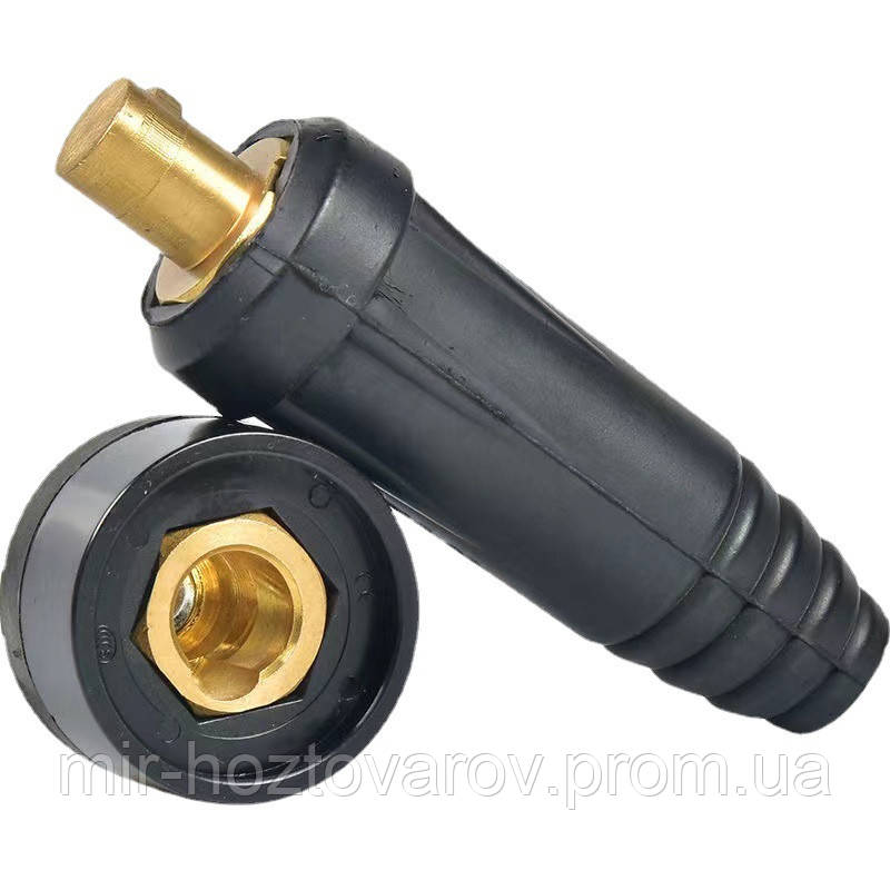 Комплект байонетних з'єднань для зварювального апарату під кабель 10-25 мм