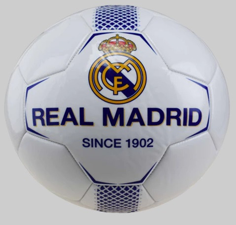 М'яч футбольний арт. FP089 (30шт)   REAL MADRID №5, PU 420 грам, 32 панелі,Пакістан,сітка+голка в комплекті