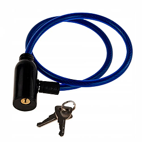 Замок велосипедний на ключі VeloLock Newt NE-V-005-BL синій, Toyman
