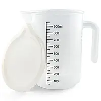 518010 Мірний стакан пластиковий 1 л з кришкою FoREST