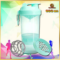 Шейкер спортивний для води та спортивного харчування SmartShake Original2GO 600ml Mint Green