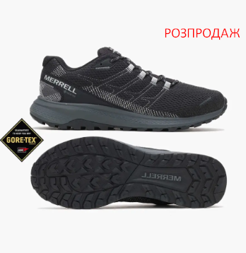 Кросівки трекінгові чоловічі Merrell Fly Strike Gore-Tex Black/Noir (J067253)