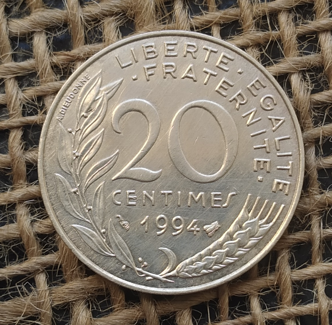 20 сантимiв 1994 року францiя