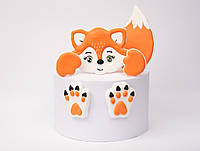 Їстівні фігурки на торт кондитерський декор з цукрової мастики набір Лисичка