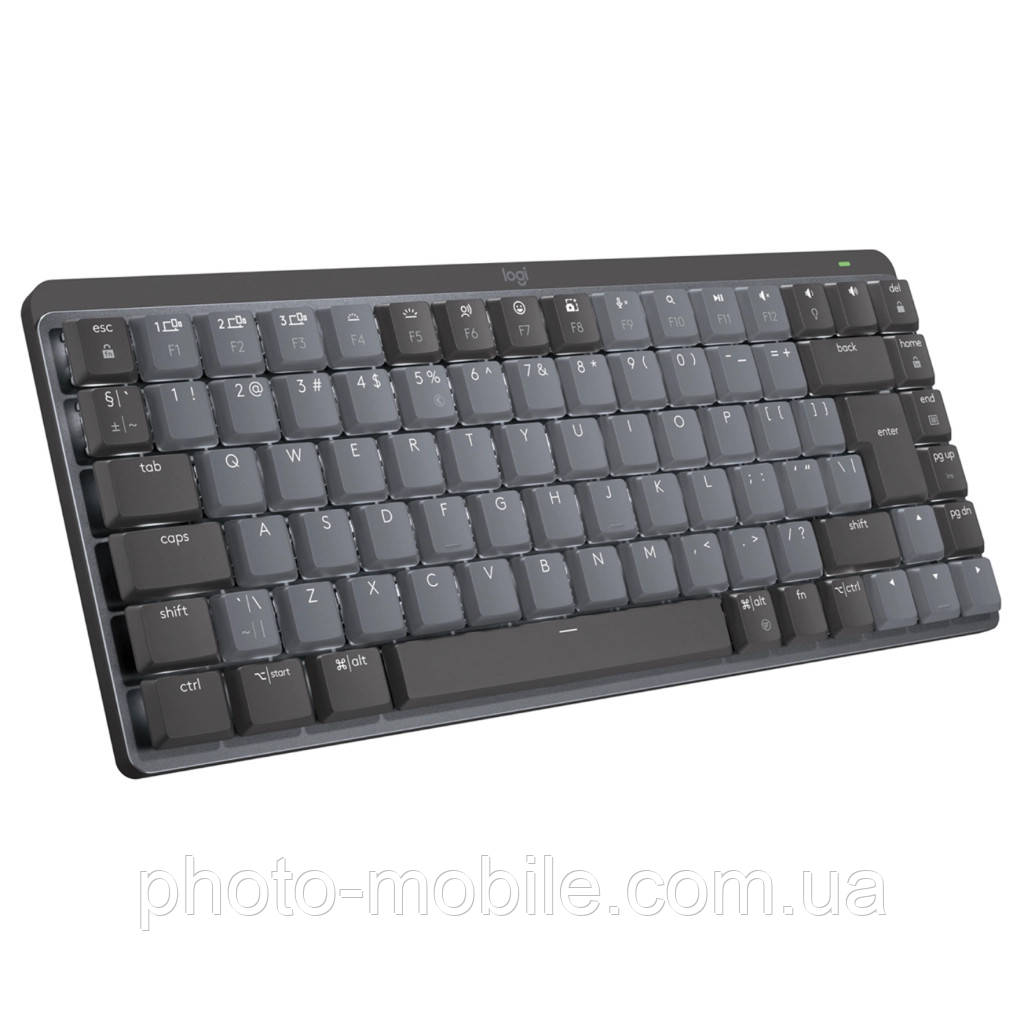 Клавіатура Logitech бездротова MX Mechanical Mini Bluetooth Gray