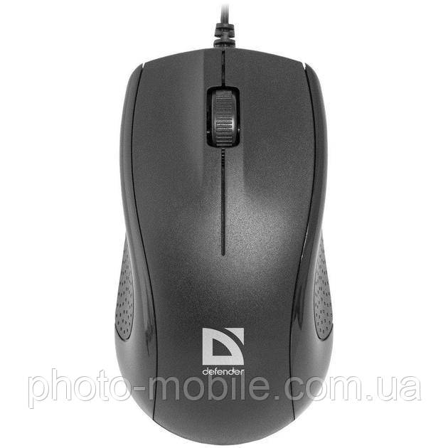 Комп'ютерна миша Defender Optimum MB-270, USB, оптична, 1000 dpi, 3 кнопки, 1.5 м, Black