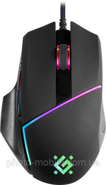 Ігрова миша Defender Warfame GM-880L, USB, оптична, 60 IPS, 7 програмованих кнопок, RGB підсвічування (14 режимів), кабель 1.7,