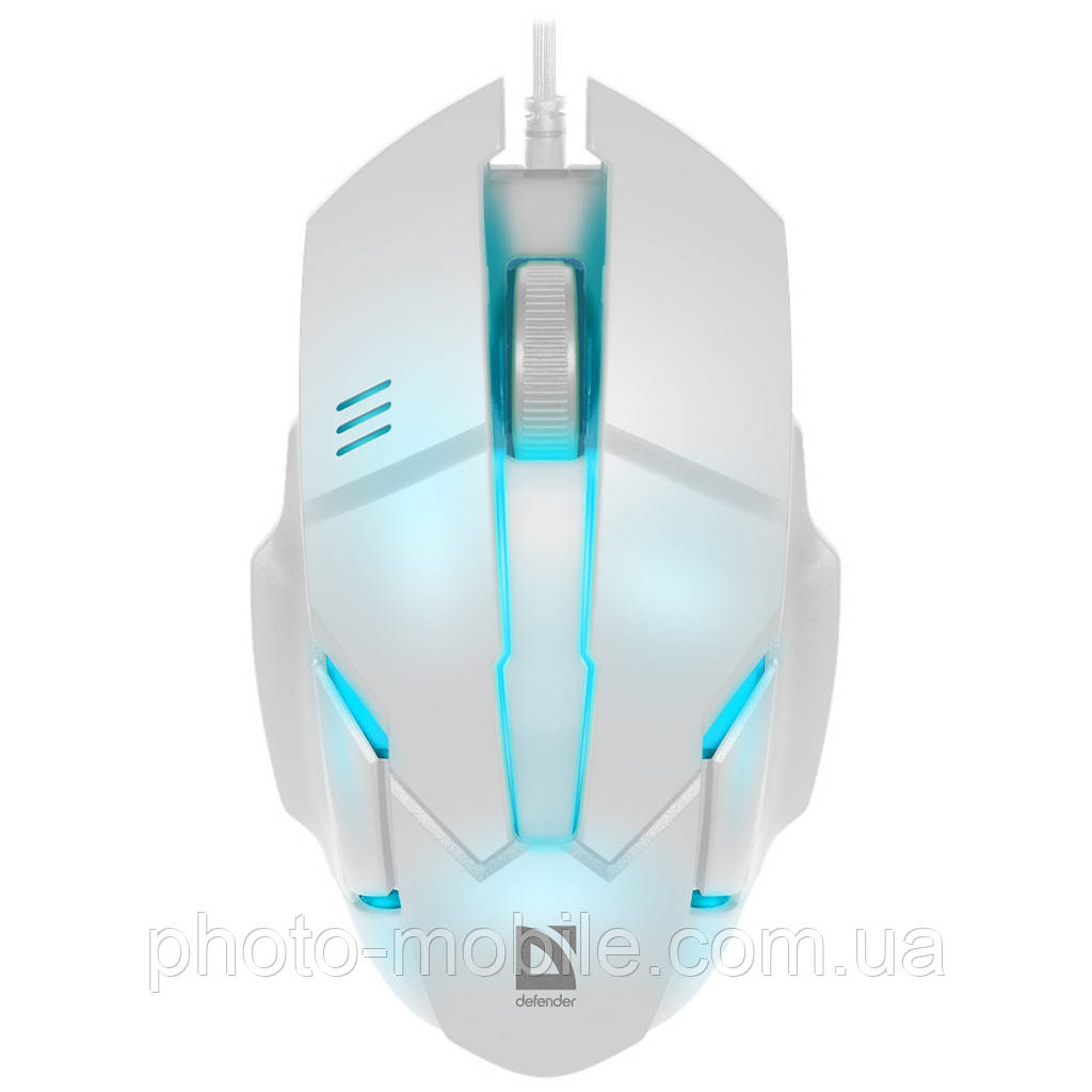 Ігрова комп'ютерна миша Defender Host MB-982, 7 кольорів підсвічування, White