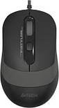 Комп'ютерна миша A4tech Fstyler FM10S 1600dpi, USB, безшумна, Black/Grey, фото 2