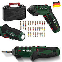 Професійна акумуляторна викрутка, шурупокрут Parkside PSSA 4 B2 (4 V, 1500 mAh, 10 Nm, Німеччина)
