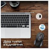 Комп'ютерна миша Promate Ken, бездротова, 800/1200/1600 dpi, Black, фото 6