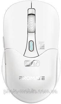 Комп'ютерна миша Promate Samo, бездротова, ергономічна, White