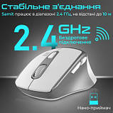 Комп'ютерна миша Promate Samit Wireless, бездротова, White/Silver, фото 5