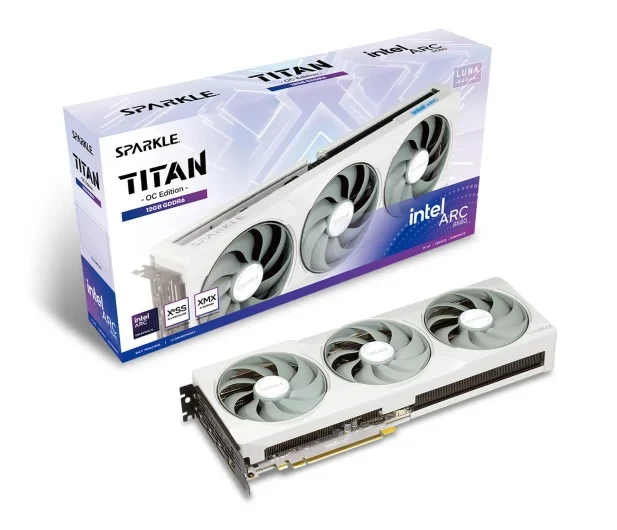 Відеокарта Sparkle Arc B580 Titan Luna OC 12GB GDDR6