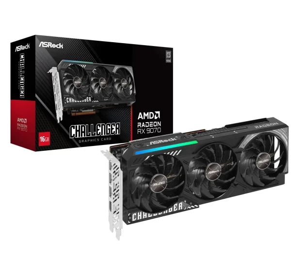 Відеокарта ASRock Radeon RX 9070 Challenger 16GB GDDR6