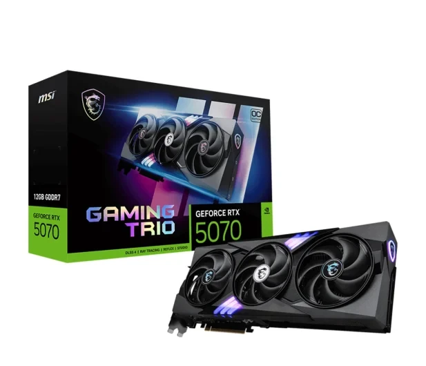 Відеокарта MSI GeForce RTX 5070 Gaming Trio OC 12GB GDDR7 DLSS4