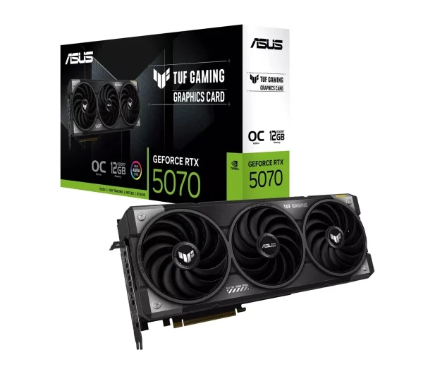 Відеокарта ASUS GeForce RTX 5070 TUF Gaming OC 12GB GDDR7 DLSS4
