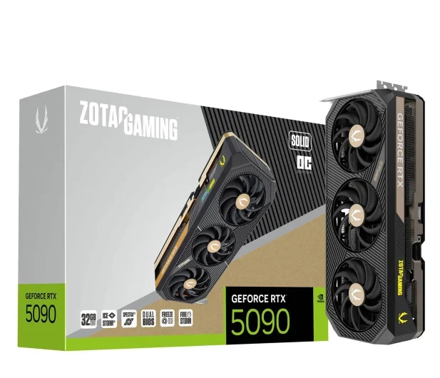 Відеокарта Zotac GeForce RTX 5090 Solid OC 32GB GDDR7 DLSS4