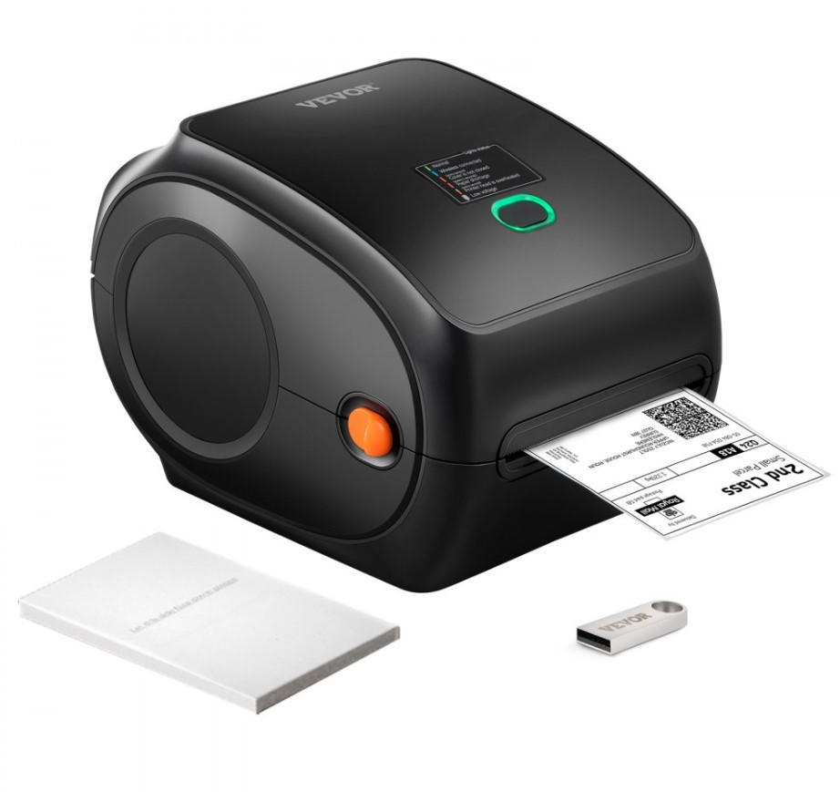 Термопринтер етикеток VEVOR 4x6 300DPI USB/Bluetooth для Amazon eBay Etsy UPS DOB, фото 1