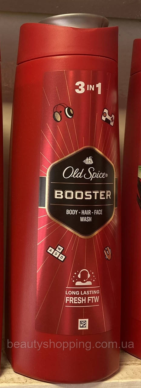 Олд Спайс гель для душу шампунь 3в1 Old Spice Booster 400 мл