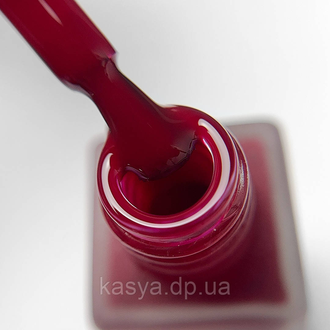 Лак для нігтів Nail care polish 4in1 JOIA vegan, Wine whisper 09, 8 мл насичений червоний, фото 1