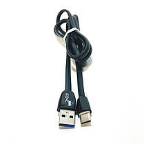 Кабель Usb Type-C 4you Merla (2.1A, silicon, чорний), фото 3