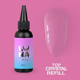Топ для гель-лаку без липкого шару LunaMoon Top Crystal Refill, 60 мл